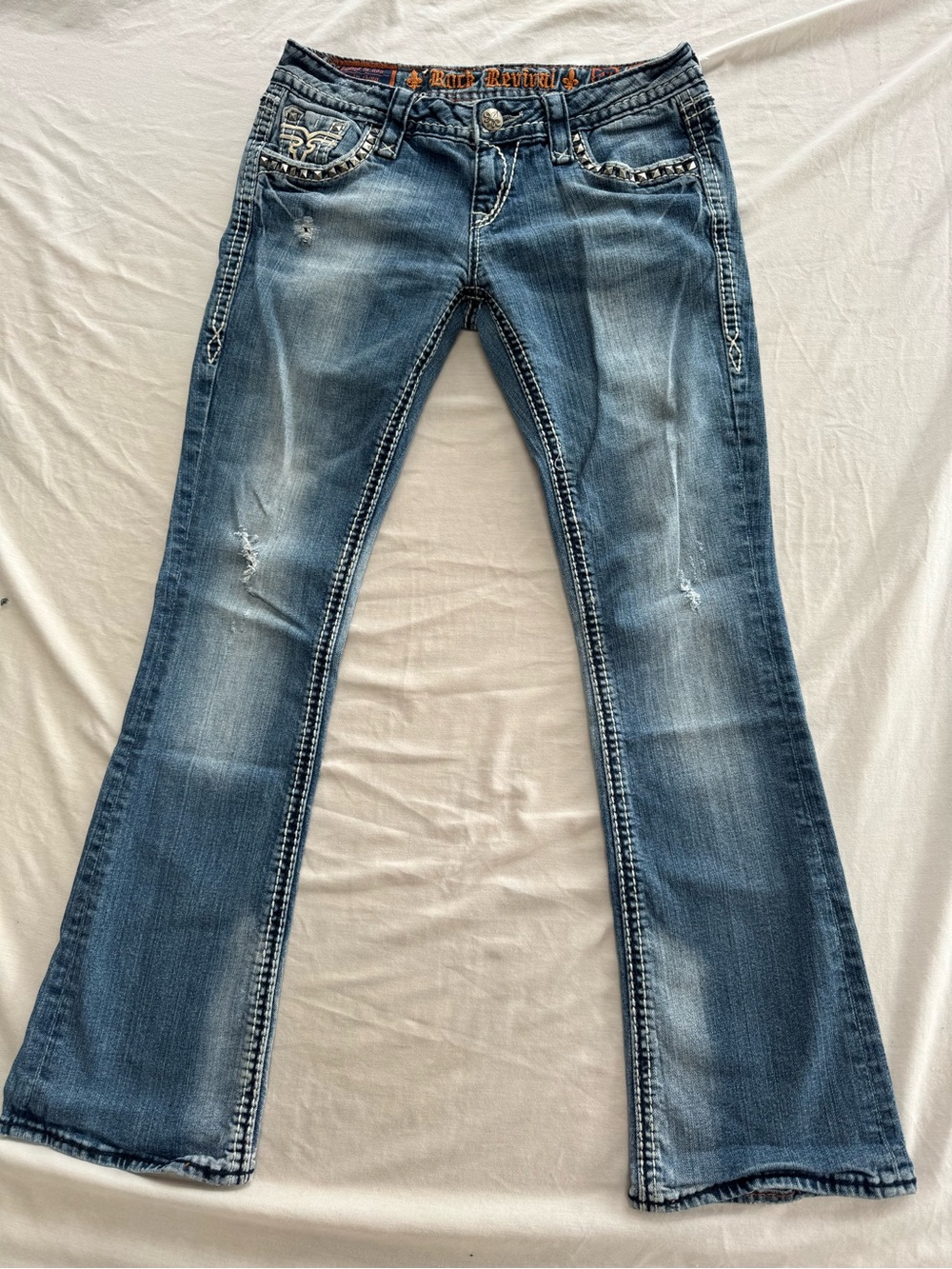 Rock Revival Studded Bootcut Jeans
